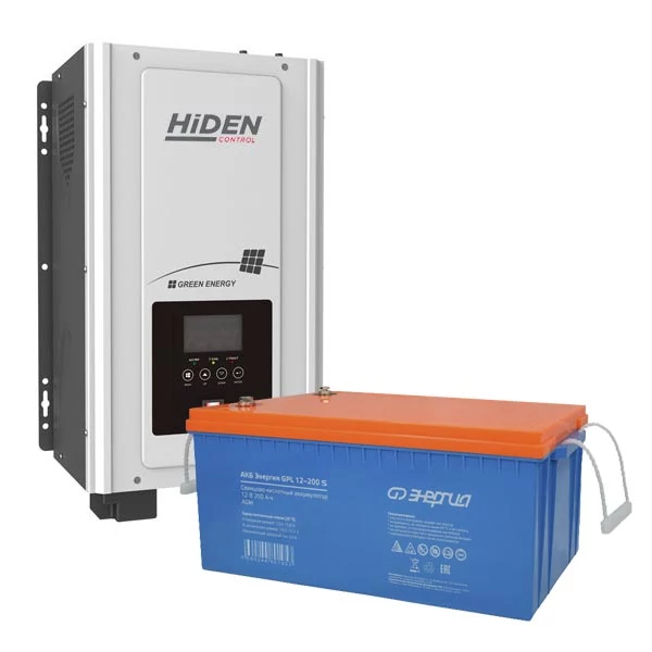 Комплект ИБП Hiden Control HPS30-2012 настенный + Аккумулятор GPL S 200 Ач, 300Вт-540мин