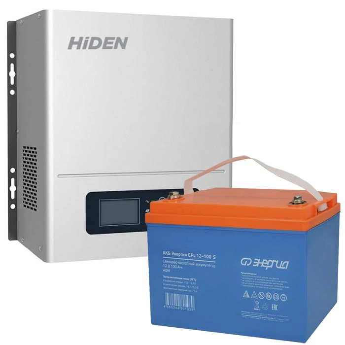 Комплект ИБП для котла Hiden Control HPS20-1012N настенный + Аккумулятор GPL S 100 Ач, 300Вт-180мин