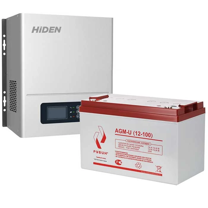 Комплект ИБП для котла Hiden Control HPS20-1012N настенный + Аккумулятор 100 Ач